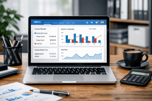 Xero Course UK online training dashboard on laptop