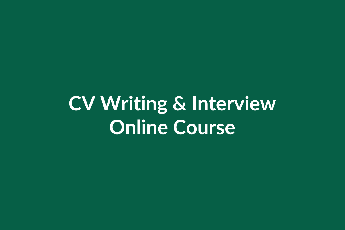 CV writing and interview skills course UK online training