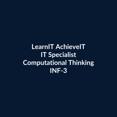 IT Specialist Computational Thinking Course UK INF-308