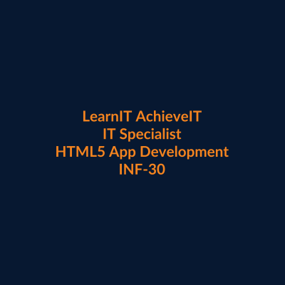IT Specialist HTML5 Application Development Course UK INF-306