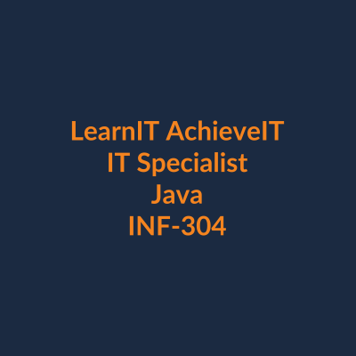 IT Specialist Java Course UK INF-304