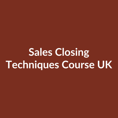 Sales Closing Techniques course UK online sales training