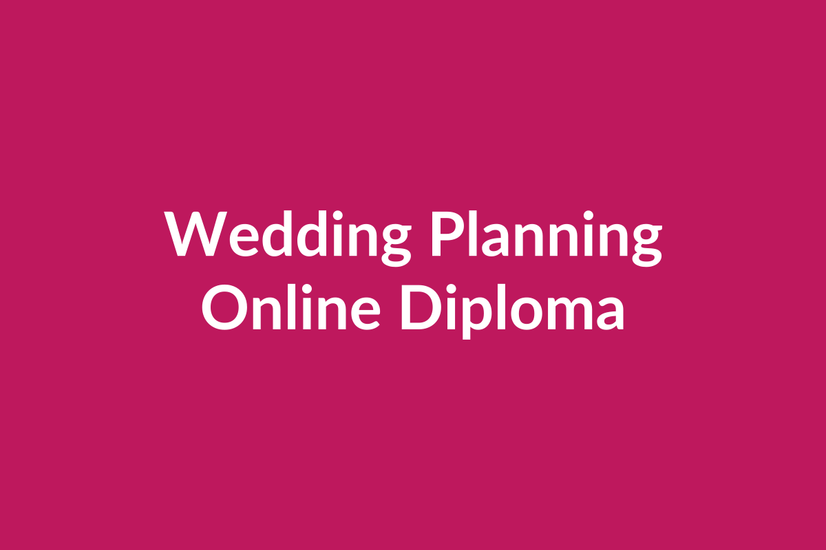 Wedding Planning Diploma online course UK